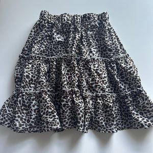 cheetah printed skirt